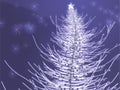 Sparkly christmas tree illustration Royalty Free Stock Photo