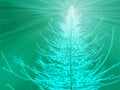 Sparkly christmas tree illustration Royalty Free Stock Photo