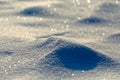 Sparkly defocused snow