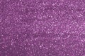 Sparkly glitter, purple background bokeh effect Royalty Free Stock Photo