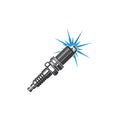 sparkplug icon vector illustration Royalty Free Stock Photo