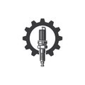 sparkplug icon vector illustration Royalty Free Stock Photo