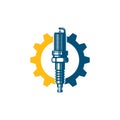 sparkplug icon vector illustration