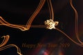 Happy New Year 2019 - abstract colors light Royalty Free Stock Photo