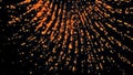 Sparks on a black background Royalty Free Stock Photo