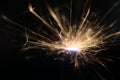 Sparks on a black background electric short circuit Royalty Free Stock Photo