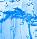 Sparks of blue water on a white background Royalty Free Stock Photo