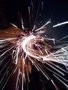 sparks from grinder