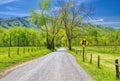 Sparks Lane in the Cades Cove Section of the GSMNP Royalty Free Stock Photo