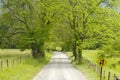 Sparks Lane in Cades Cove of Smoky Mountains, TN, USA. Royalty Free Stock Photo