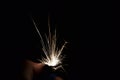 Sparks from a lighter Royalty Free Stock Photo