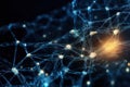 Sparks of Synapses, Artificial Intelligence Brain, Synaptic Activity, AI Generated Illustration
