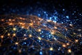 Sparks of Synapses, Artificial Intelligence Brain, Synaptic Activity, AI Generated Illustration