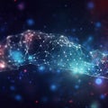 Sparks of Synapses, Artificial Intelligence Brain, Synaptic Activity, AI Generated Illustration