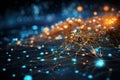 Sparks of Synapses, Artificial Intelligence Brain, Synaptic Activity, AI Generated Illustration