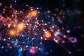 Sparks of Synapses, Artificial Intelligence Brain, Synaptic Activity, AI Generated Illustration