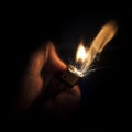 Sparks to ignite a lighter Royalty Free Stock Photo