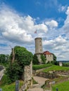 Sparrenburg Bielefeld in sunny weather and beautiful skies