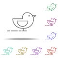 Sparrow, bird icon. Elements of Thanksgiving day in multi color style icons. Simple icon for websites, web design, mobile app, Royalty Free Stock Photo