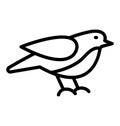 sparrow, twitter Isolated Vector Icon that can be easily modified or edit in any style Royalty Free Stock Photo