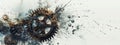 Sparse background with cogwheels.