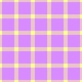Sparse background pattern textile, long plaid seamless tartan. Patterned fabric vector check texture in yellow and violet colors