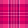 Sparse vector plaid textile, advertising pattern fabric check. King seamless texture background tartan in pink and bright colors