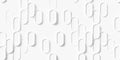 Sparsely scattered random offset white vertical ellipse border array geometry shapes background wallpaper banner pattern, flat lay