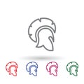 Spartacus, hat multi color icon. Simple thin line, outline vector of mythology icons for ui and ux, website or mobile application