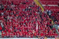 17/07/15 Spartak 2-2 Ufa Fans Royalty Free Stock Photo