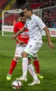 17/07/15 Spartak 2-2 Ufa game moments Royalty Free Stock Photo