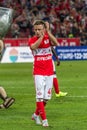 17/07/15 Spartak 2-2 Ufa Jano Ananidze Royalty Free Stock Photo