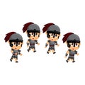 Spartan Cartoon Jump Game Character Animation Sprite Template Royalty Free Stock Photo