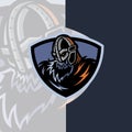 Spartan esport team logo gaming artwork badge