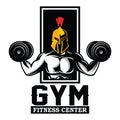 Spartan Fitness and Bodybuilding Logo design inspiration Vector