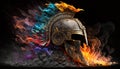Spartan gladiator helmet ,Generate AI