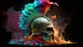 Spartan gladiator helmet ,Generate AI