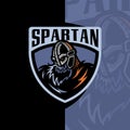 Spartan esport team logo gaming artwork badge