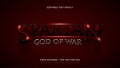 Spartan god of war text effect