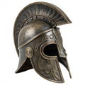 Spartan helmet isolated on transparent background Royalty Free Stock Photo