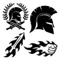 Spartan helmet sign.