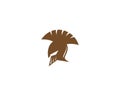 Spartan helmet vector icon Royalty Free Stock Photo