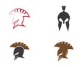 Spartan helmet vector icon