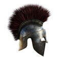 Spartan helmet on an white background.