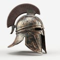 Spartan Helmet on a White Background