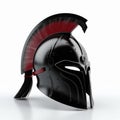 Spartan Helmet On A White Background