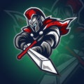 Spartan Knights Logo Gaming Vector Illustration Royalty Free Stock Photo