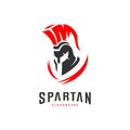 Spartan Logo design vector illustration . Spartan Helmet Logo template. Modern professional logo set for a sport team