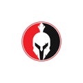 Spartan logo. Old Vintage Antiques Spartan warrior vector Royalty Free Stock Photo