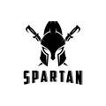 Spartan Logo Vector, Spartan Helmet, Head protection, warrior, soldier, logo, symbol, icon, vector. Royalty Free Stock Photo